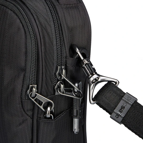 Pacsafe METROSAFE LS100 ECONYL CROSSBODY Umhängetasche ECONYL BLACK 3 Pacsafe METROSAFE LS100 ECONYL CROSSBODY Umhängetasche ECONYL BLACK – Bild 3